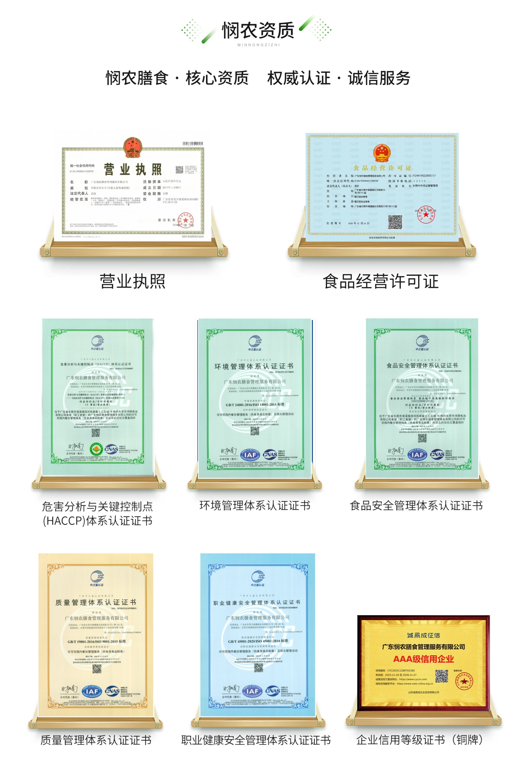 广东悯农膳食管理服务有限公司